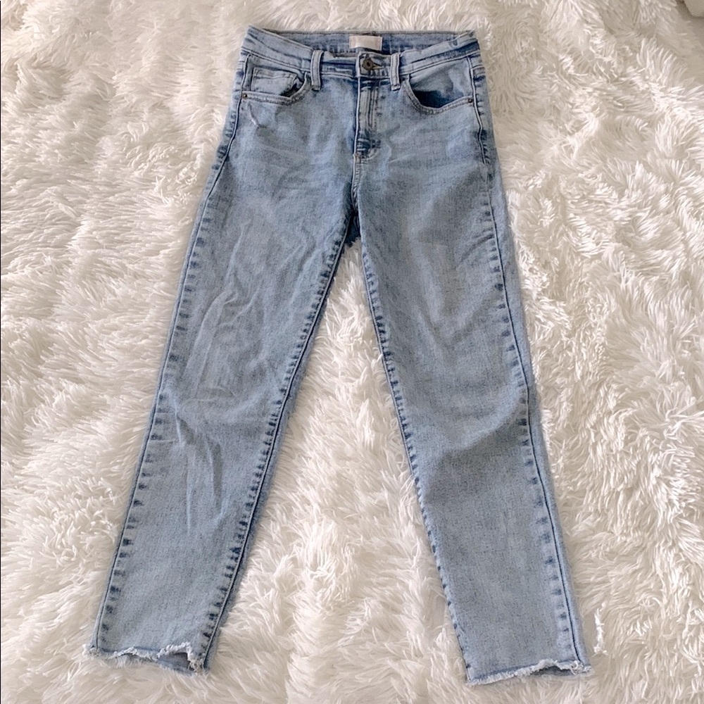Altar'd State Blue Cropped Ankle Jeans